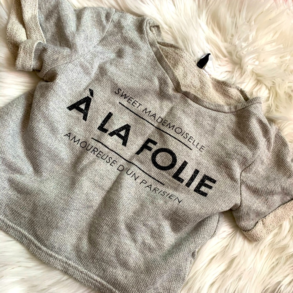 Glitter Scoop Neck Sweater